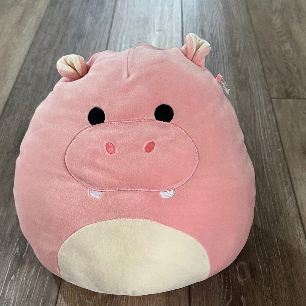 Squishmallows Pink Hippo Plush Toy